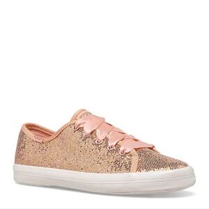 Keds Girls Kickstart Celebrations Sparkle Sneakers Size 4